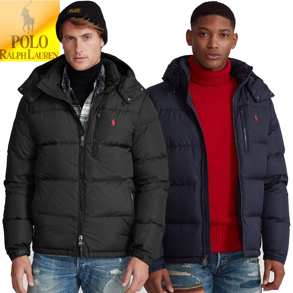 特別価格！Polo Ralph Lauren ロゴ メンズ ダウンジャケット (POLO