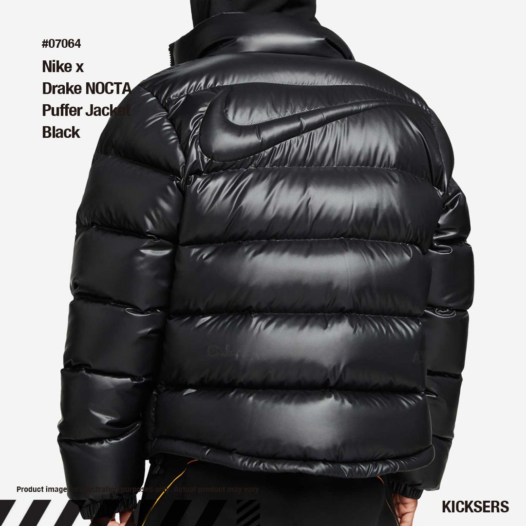 人気話題コラボ！Nike x Drake NOCTA Puffer Jacket Black (Nike