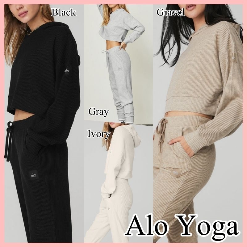 ALO Yoga Muse フーディ＆スウェットパンツ セット 3色 送料込 (ALO