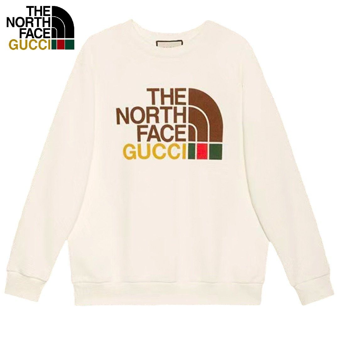 グッチ ノースフェイス コットン ロゴ トレーナー スウェット (GUCCI