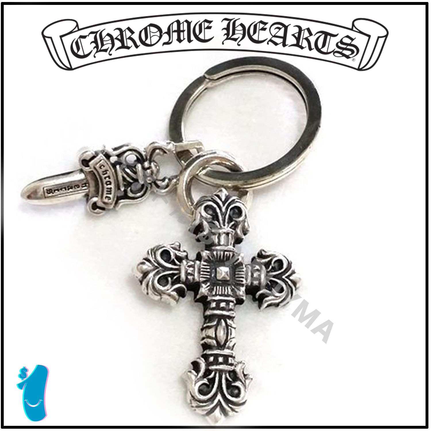 クロムハーツ Cross Dagger クロス ダガー キーリング シルバー