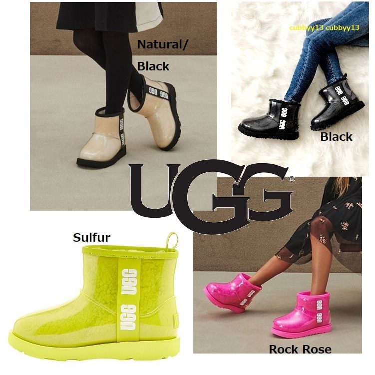 大人もOK☆UGG Kids Classic Clear Mini ムートンレインブーツ (UGG