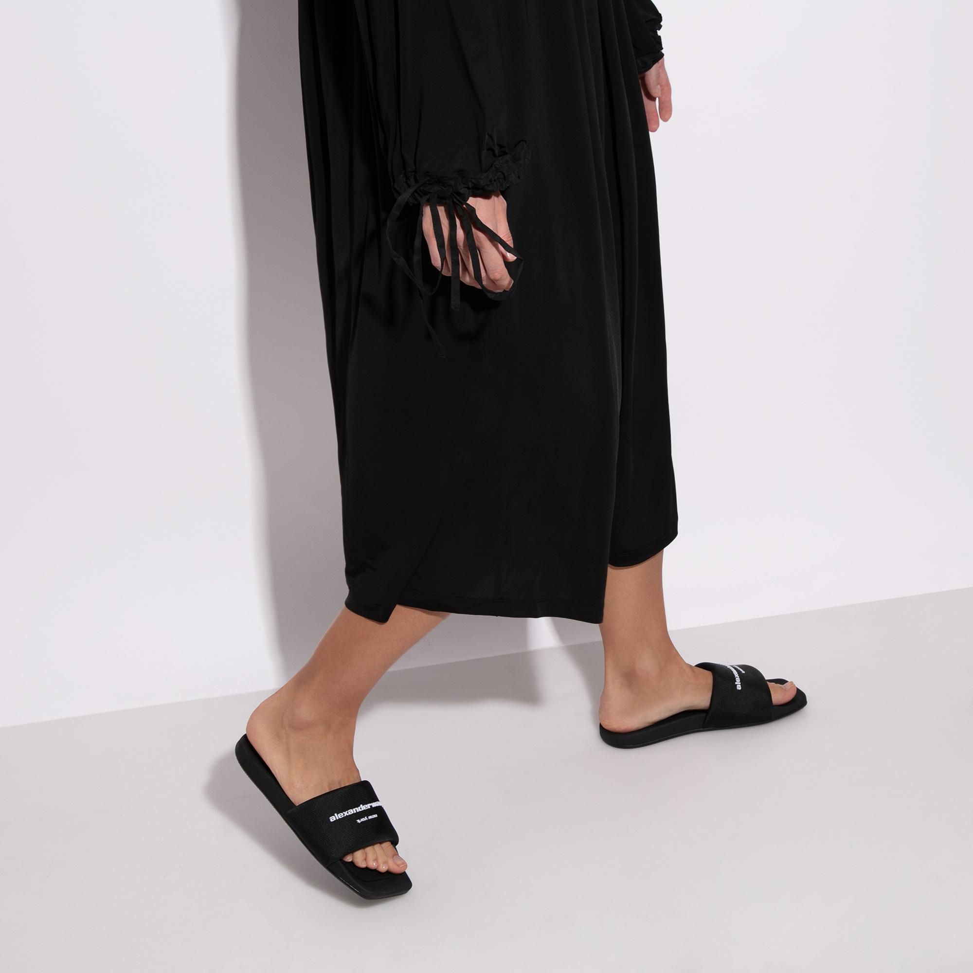 関税込】ALEXANDER WANG アレキサンダーワン◇ロゴ サンダル