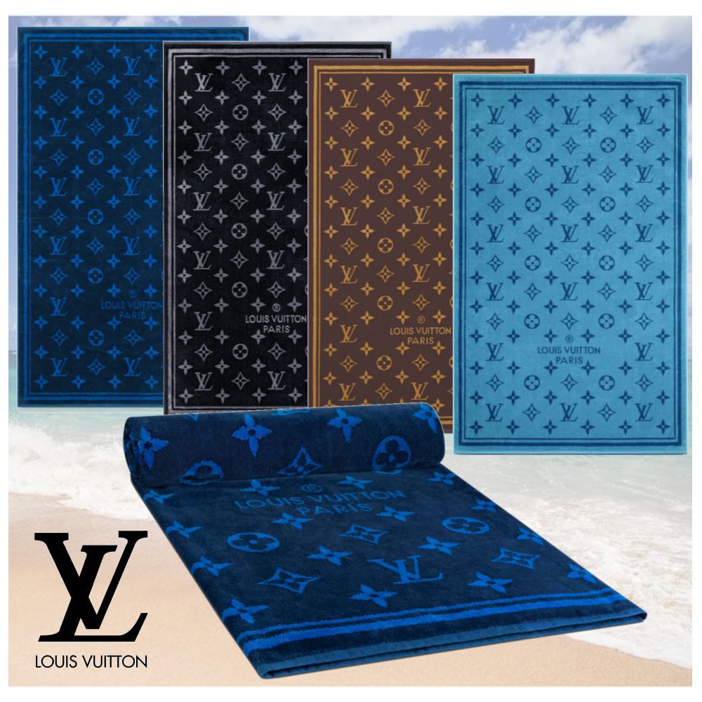 Louis Vuitton エレガントなビーチタオル♪ ≪海外限定色 紺≫ (Louis