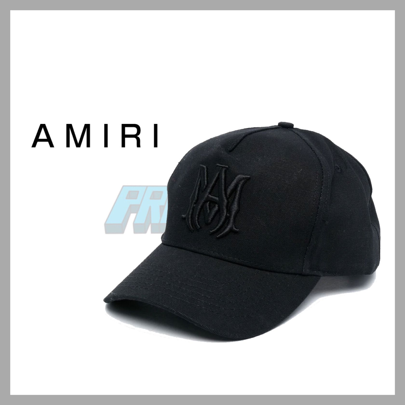 AMIRI M.A. Logo Embroidered Baseball Cap キャップ ブラック (AMIRI