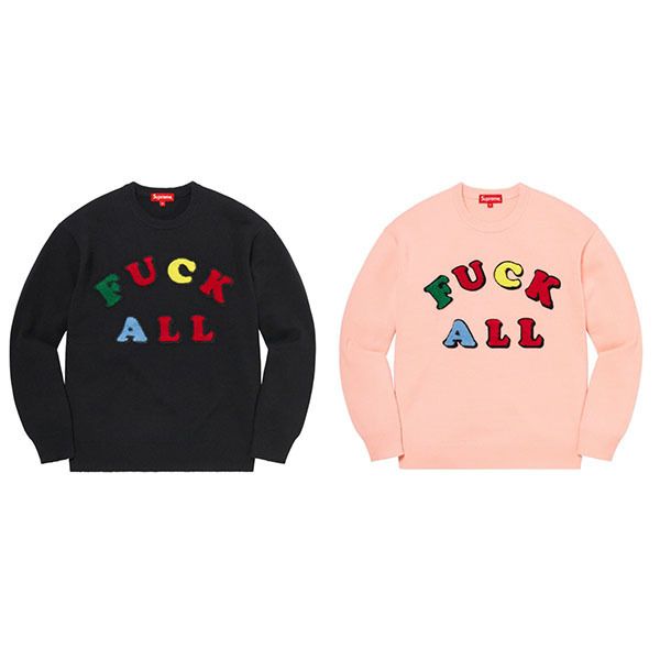 シュプリーム x ジェイミーリード☆Fuck All Sweater☆セーター