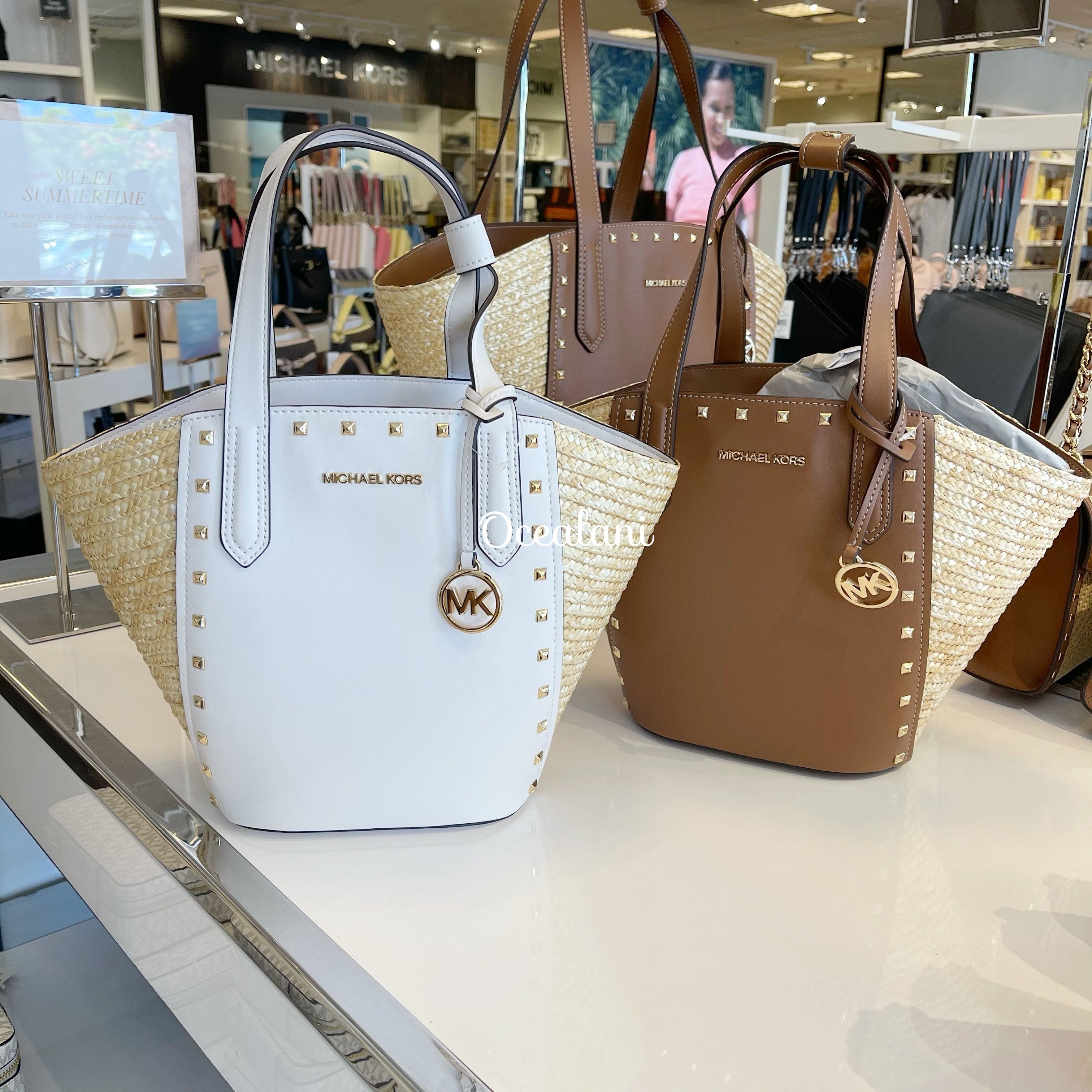 MICHAEL KORS] カゴバッグ スタッヅ付♪ PORTIA SMALL (Michael Kors