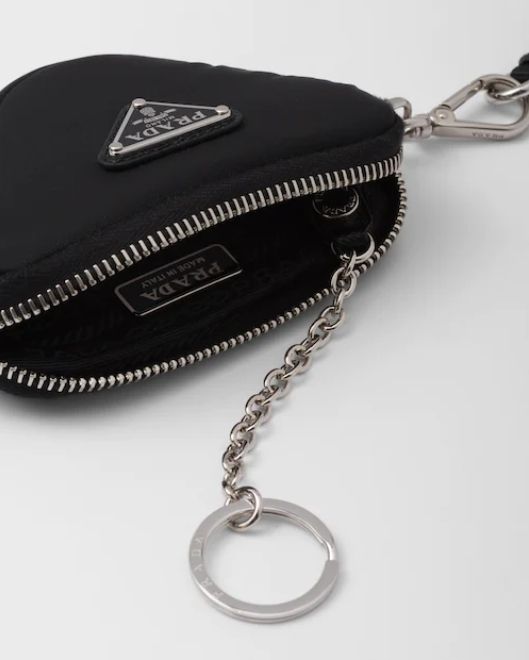 Prada Black nylon Trick key chain (PRADA/キーケース・キーリング