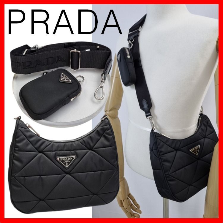 ☆人気☆【PRADA】☆ナイロン キルティング ショルダーバッ.グ