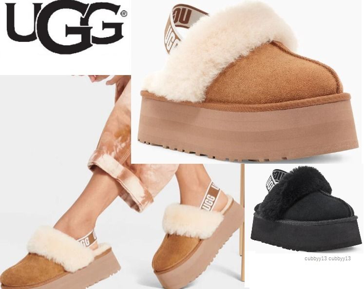 2色【ふわふわバックストラップ】UGG☆FUNKETTEサンダル (UGG/サンダル
