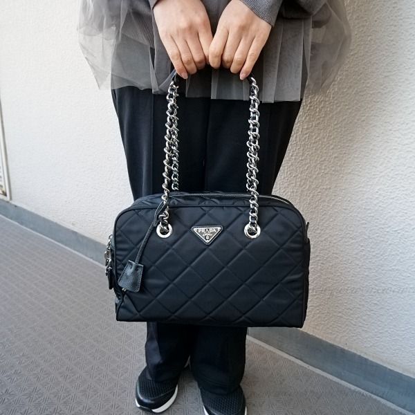 PRADA【国内発/関税込】キルティング チェーンショルダーバッグ (PRADA