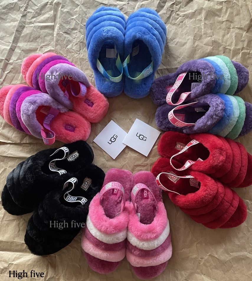 国内発送】UGG KIDS FLUFF YEAH SLIDE 大人にも◎厚底サンダル (UGG