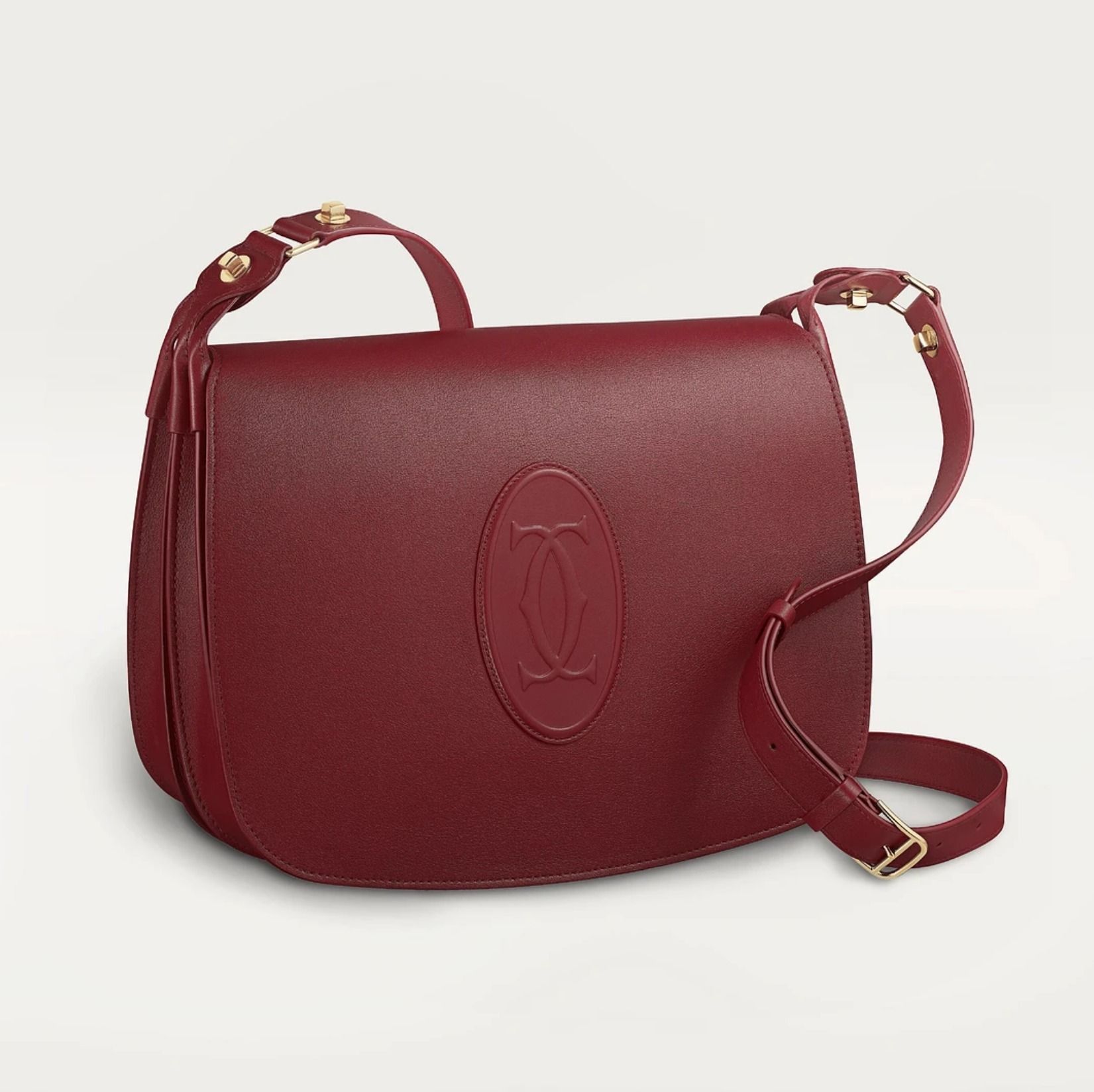 すぐ届く☆関税込！【カルティエ】マスト ショルダーバッグ 赤