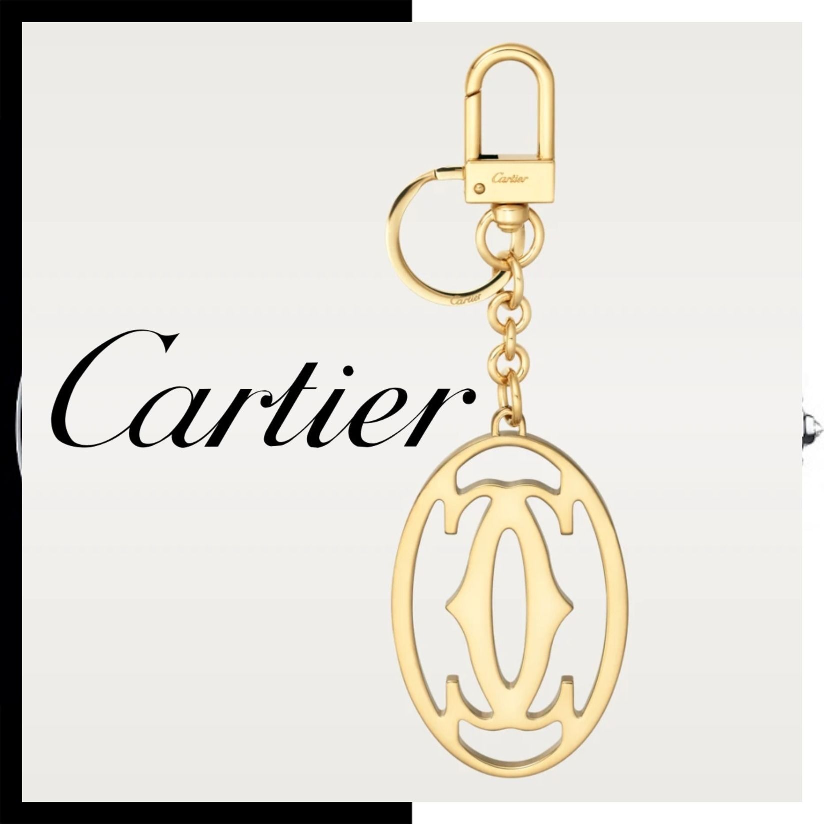 すぐ届く☆ギフトに◎【カルティエ】キーリング ゴールド 関税込