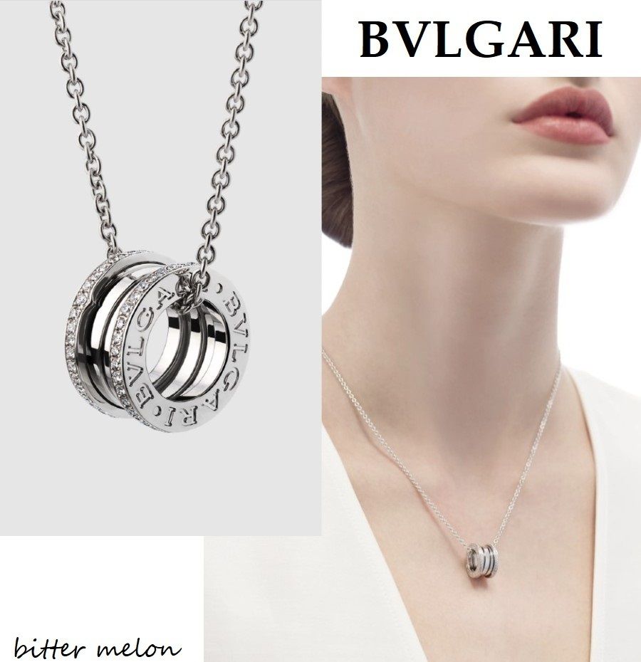 BVLGARI◇ ビー・ゼロワン ネックレス B.ZERO1 ホワイトゴールド
