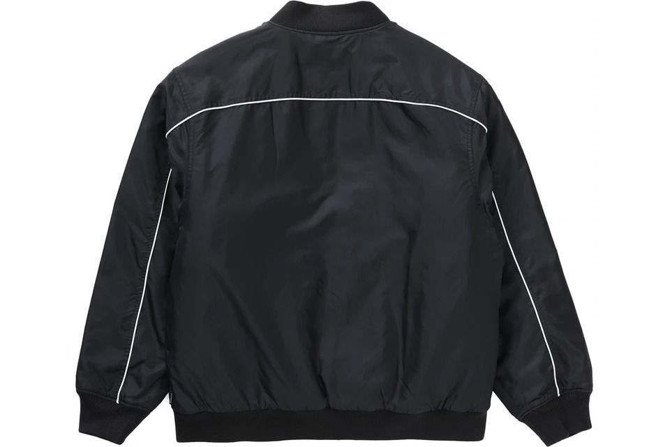 Supreme Contrast Script Varsity Jacket Black シュプリーム (Supreme