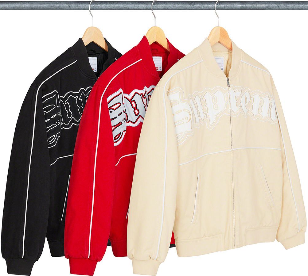 Supreme Twill Old English Varsity Jacket Red シュプリーム (Supreme