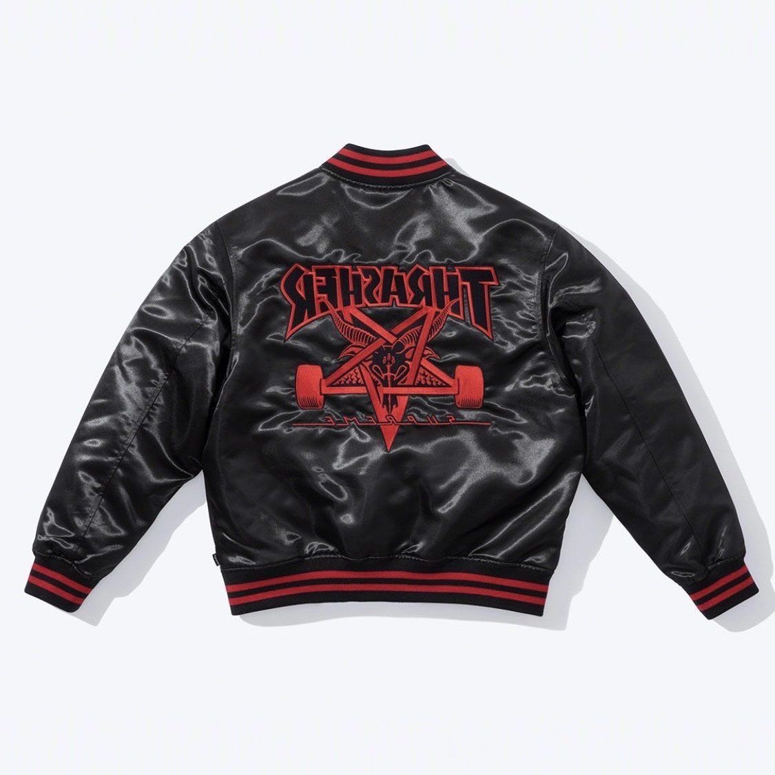 Supreme Thrasher Satin Varsity Jacket シュプリーム サテン (Supreme