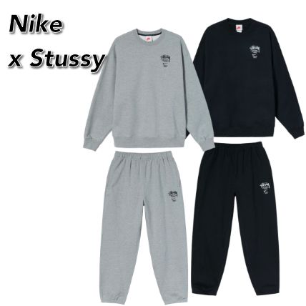 Nike x Stussy セットアップ スウェット トラックパンツ 関送込 (Nike