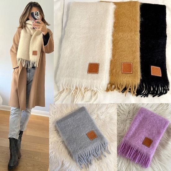 LOEWE ロエベ ウール モヘア マフラー スカーフ (LOEWE/マフラー