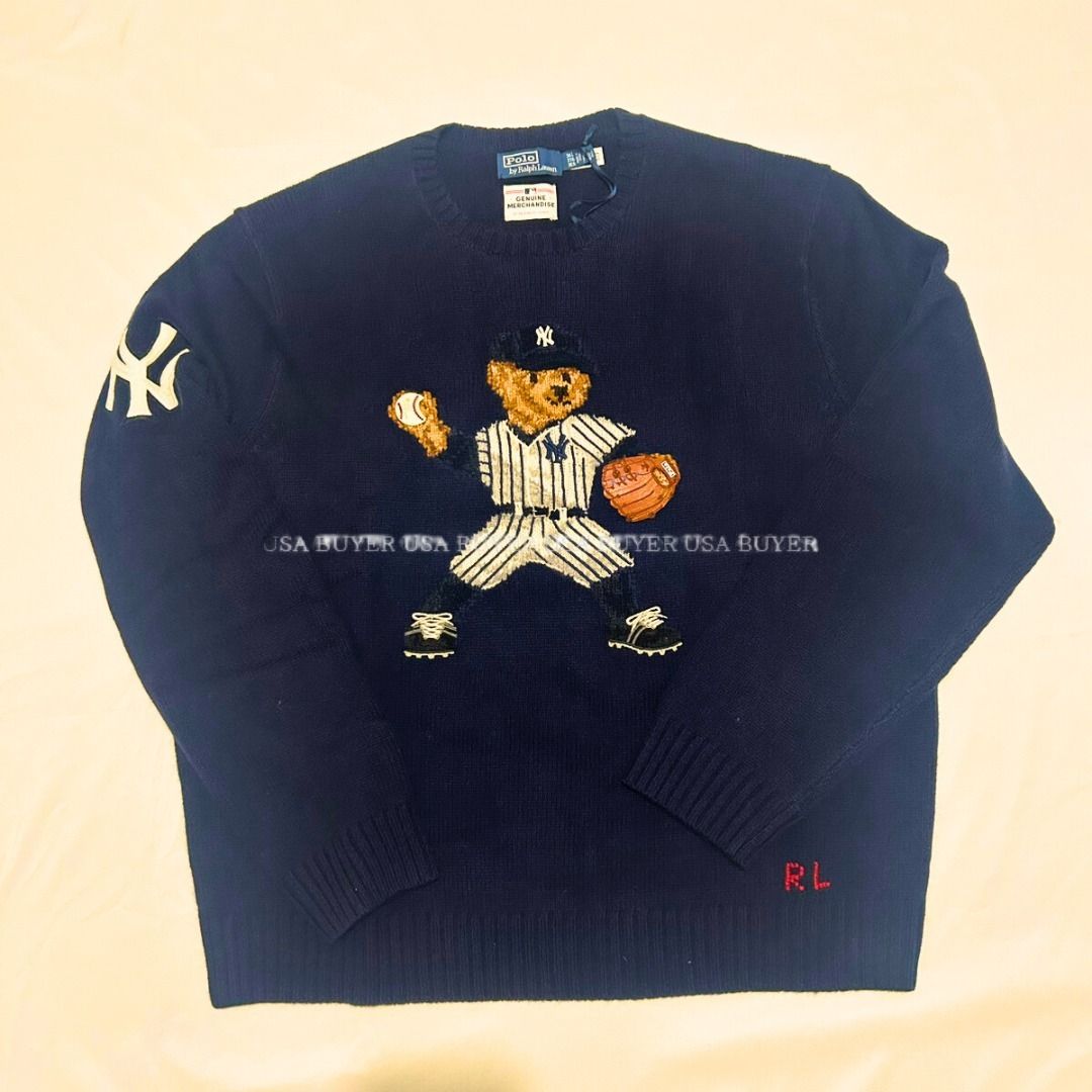 新作コラボ】 ラルフローレンxヤンキース Poloベア セーター (POLO