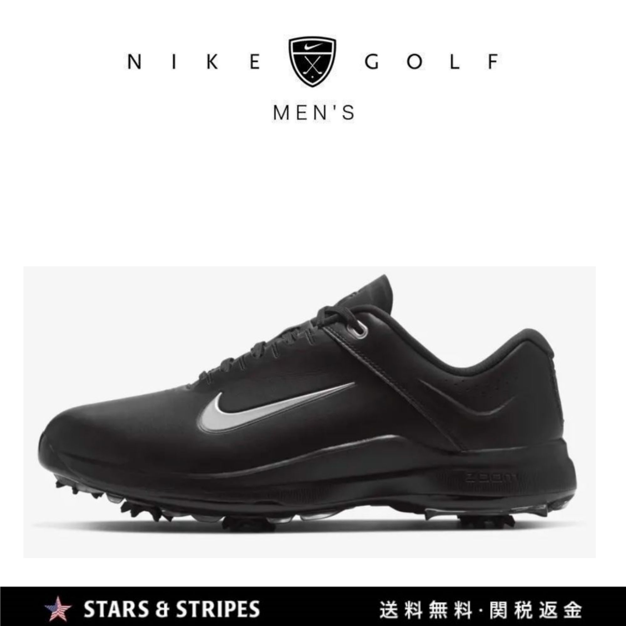 NIKE GOLF タイガーウッズ TW20 メンズゴルフシューズ BLACK (Nike