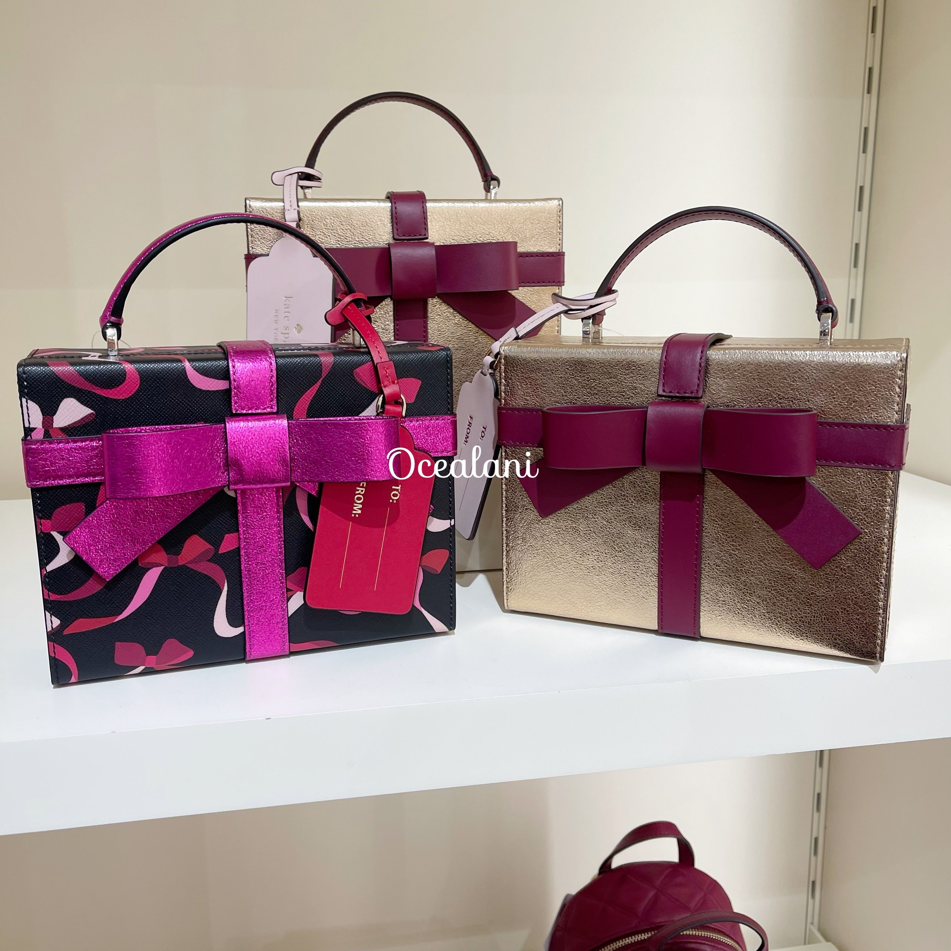 Kate Spade】wrapping party リボン ギフトBOXクロスボディ (kate