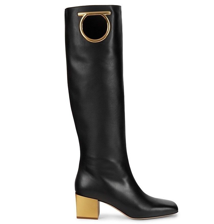 Salvatore Ferragamo フェラガモ ガンチーニ ニーハイブーツ