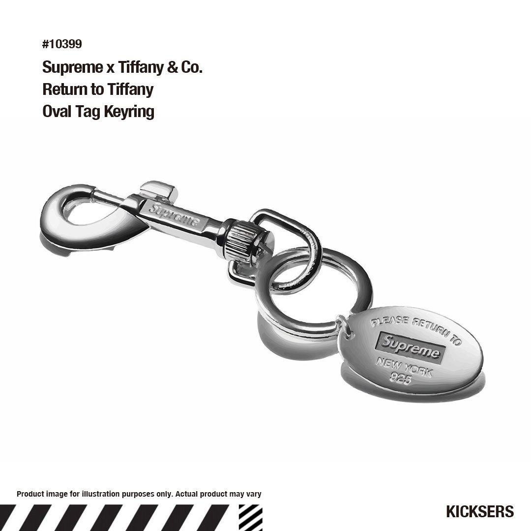 ティファニー キーリング Supreme Tiffany Oval Tag Keyring (Supreme