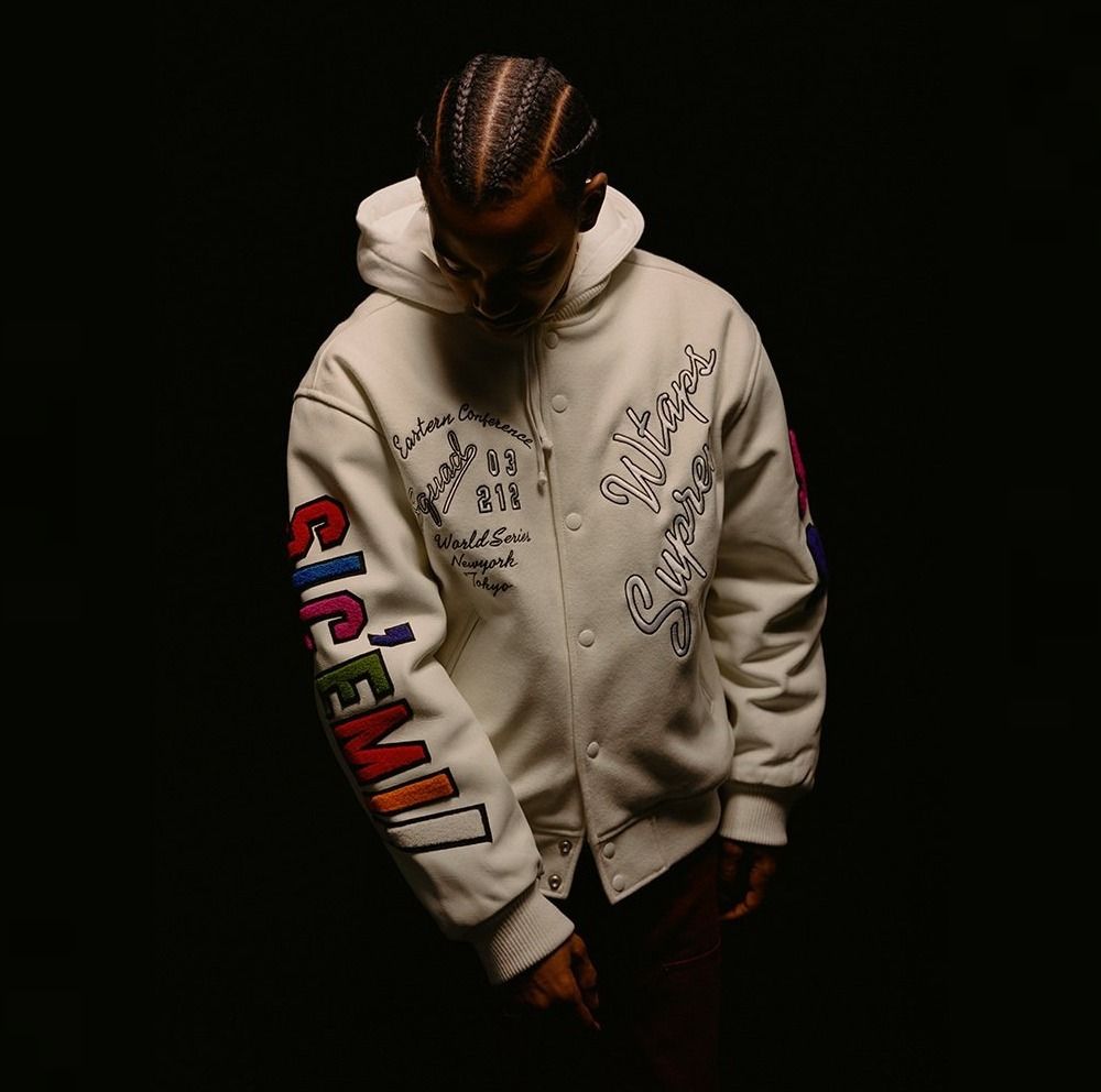 Supreme WTAPS Varsity Jacket White シュプリーム スタジャン