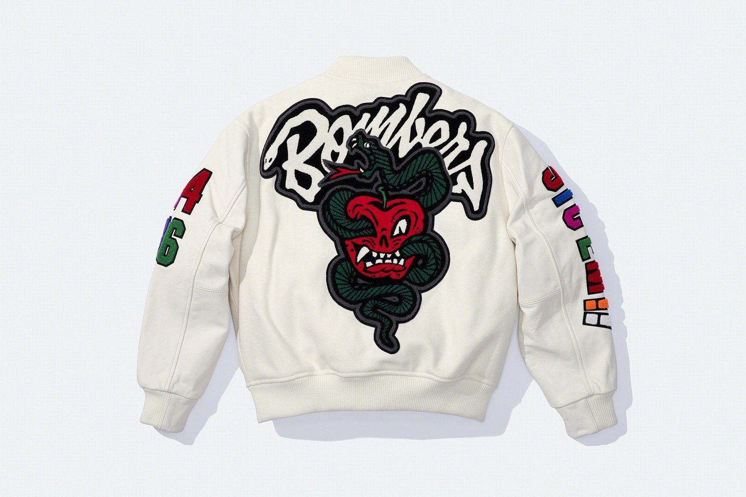 Supreme WTAPS Varsity Jacket White シュプリーム スタジャン