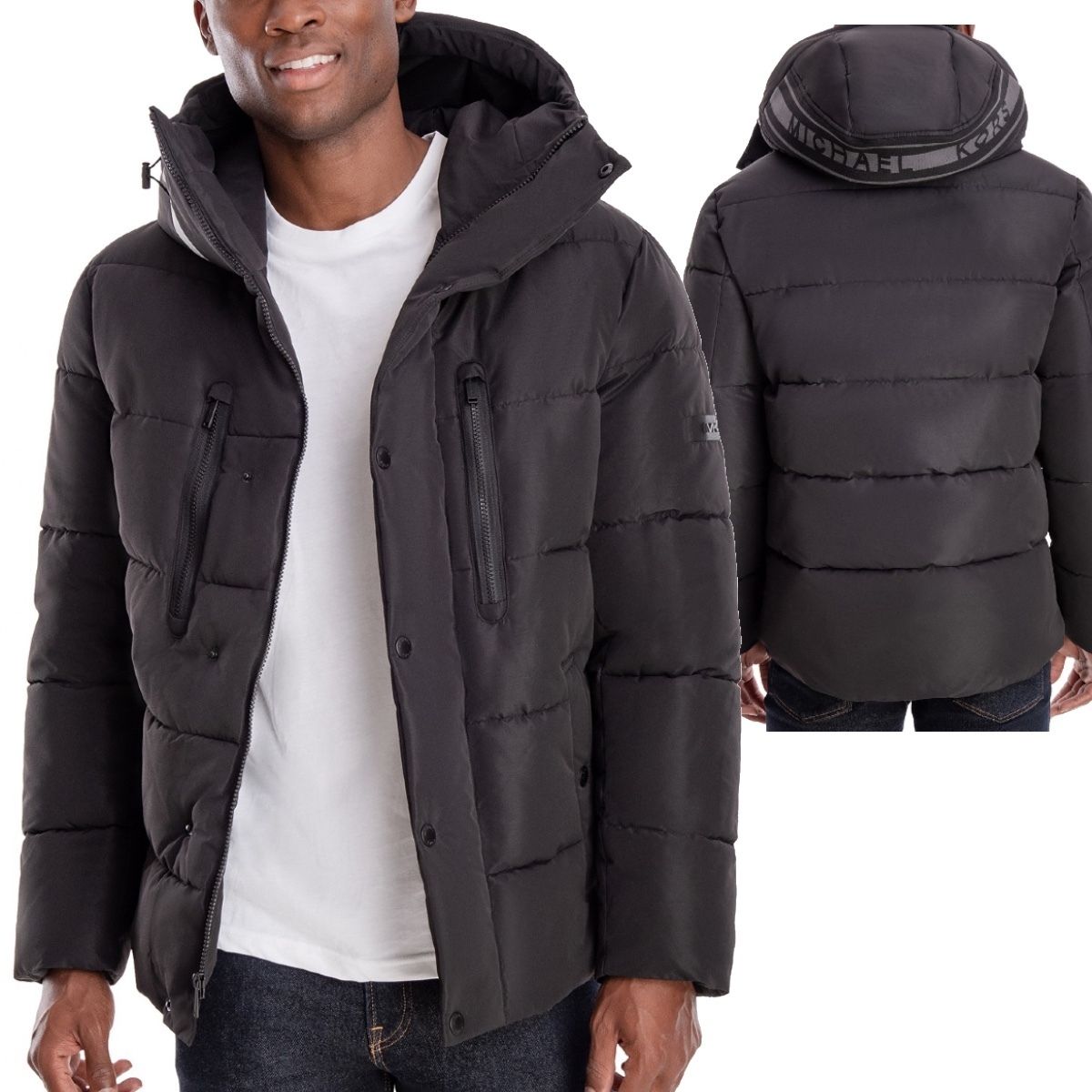 新作セール MK マイケルコース ロゴテープPufferジャケット (Michael