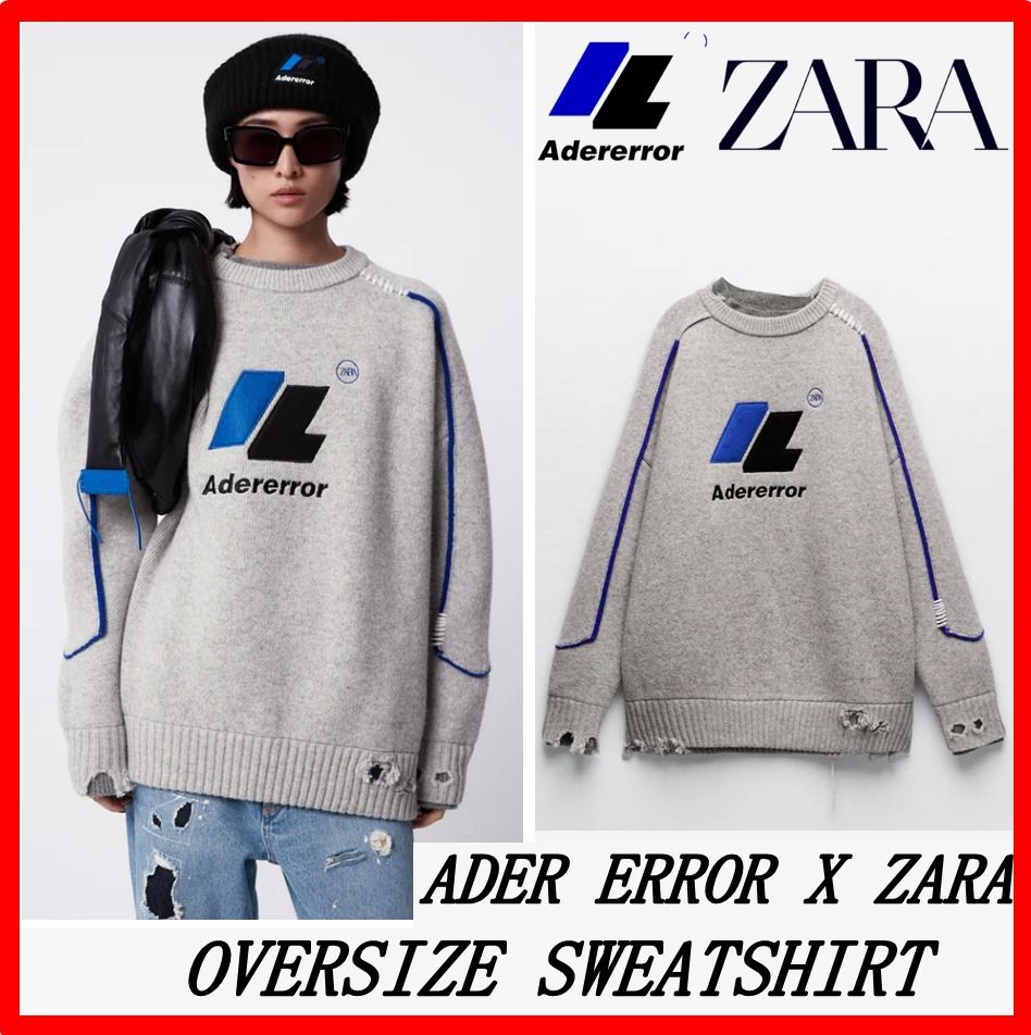 ☆日本未入荷☆【Ader Error x Zara】☆OVERSIZE SWEATER GREY