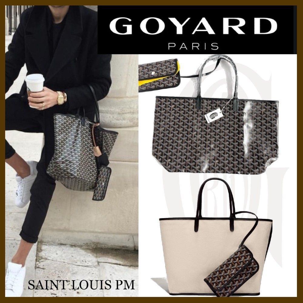 気品ある存在感◇GOYARD◇リバーシブル◇サンルイPMトートBLACK