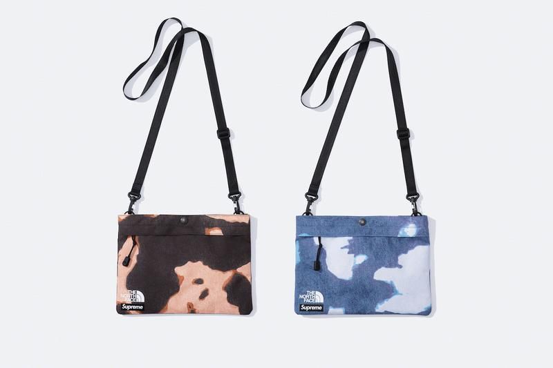 シュプリーム xノースフェイス ブリーチデニム ショルダーバッグ