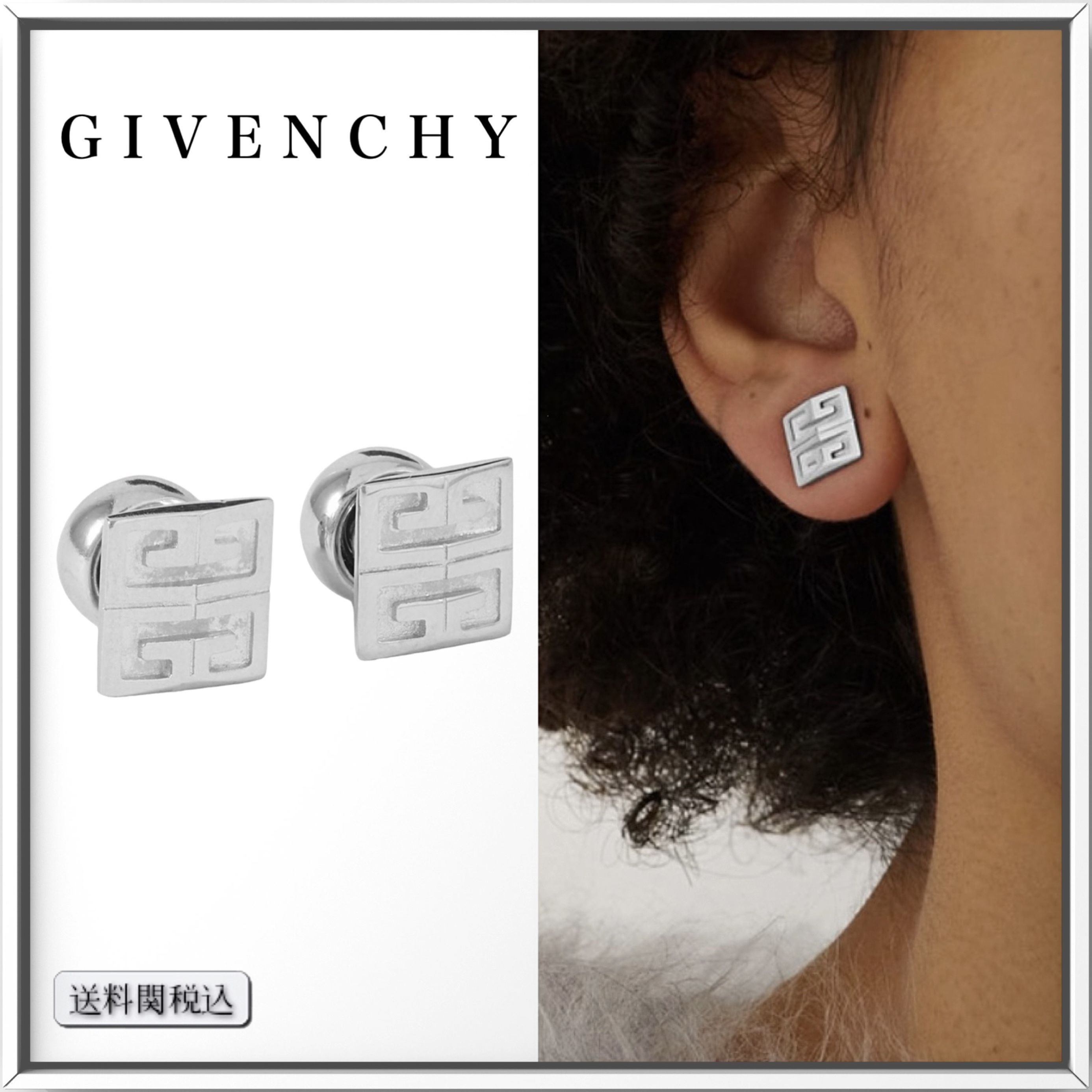 GIVENCHY シルバートーン 4G スタッド ピアス 人気 (GIVENCHY/ピアス
