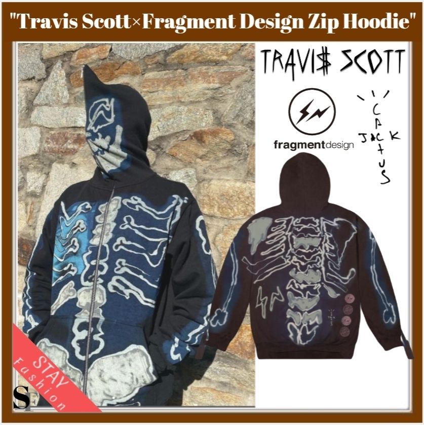 ☆日本未入荷コラボ!Travis Scott ×Fragment Design Zip Hoodie