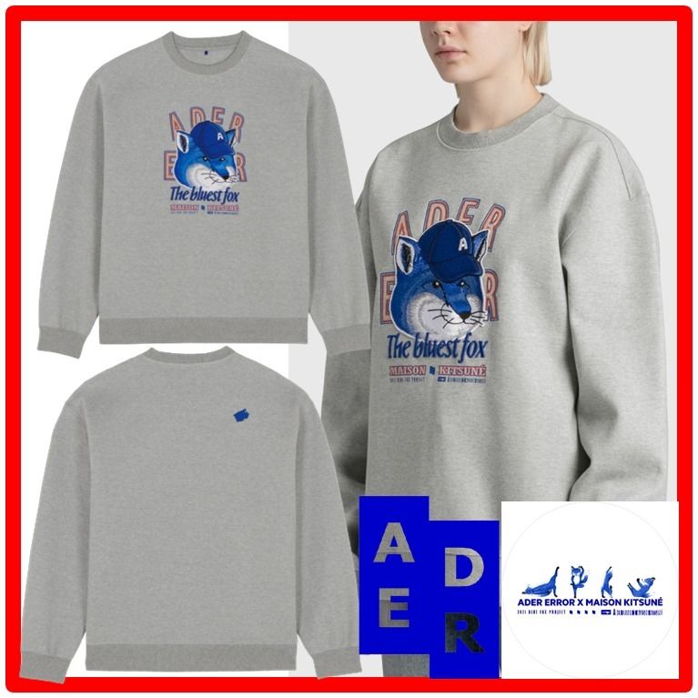 ☆【Adererror x MAISON KITSUNE】☆Bluest Fox Sweatshir.t