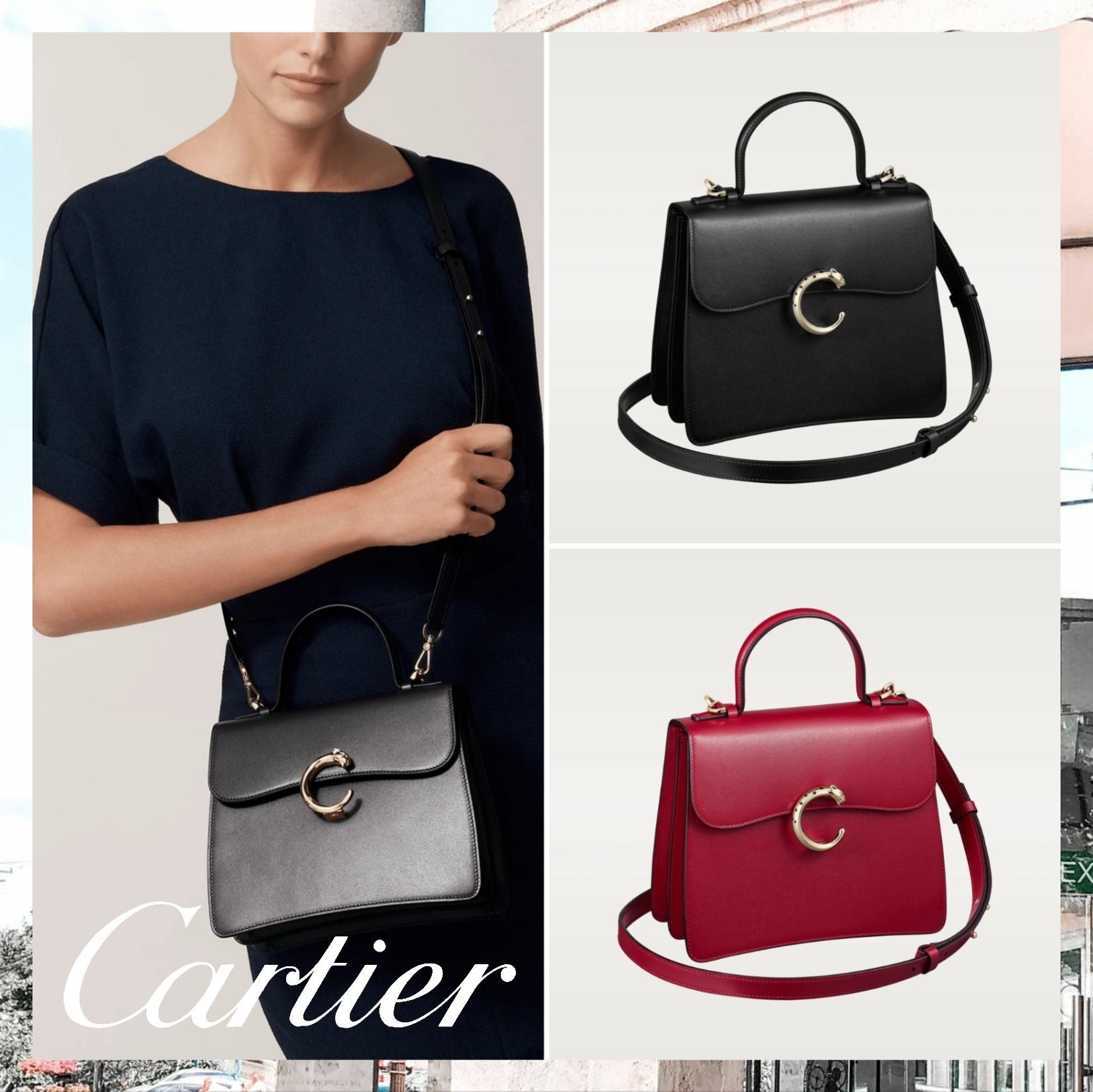 即納 【Cartier】 パンテール ドゥ カルティエ ショルダーバッグ