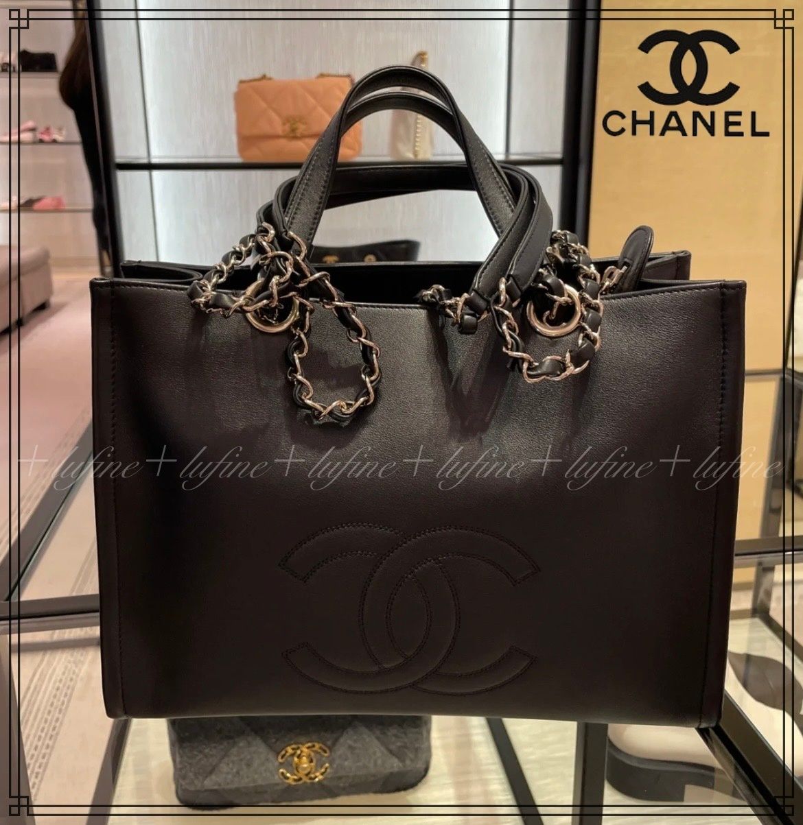シンプルで高級感がある♪】シャネル2WAY トートバッグ (CHANEL