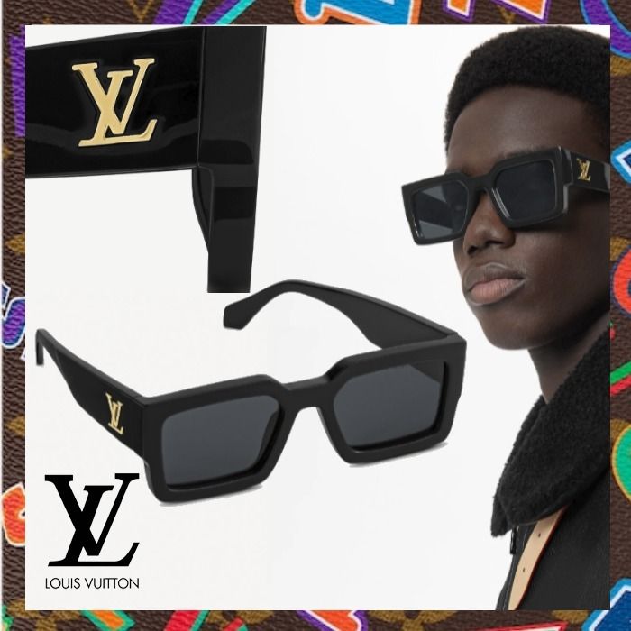Louis Vuitton サングラス《CLASH》ブラック ロゴ 直営店 (Louis
