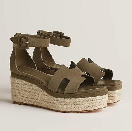 ≪22SS☆≫エルメス エスパドリーユ サンダル コルク 厚底 (HERMES