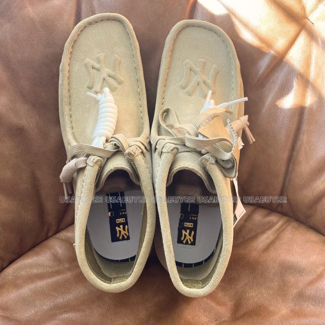 クラークス KITH コラボ ヤンキース ワラビー US8 26cm ベージュ 人気