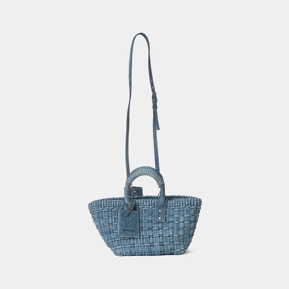BALENCIAGA＊BISTRO XS BASKET デニムバスケットバッグ＊送料込
