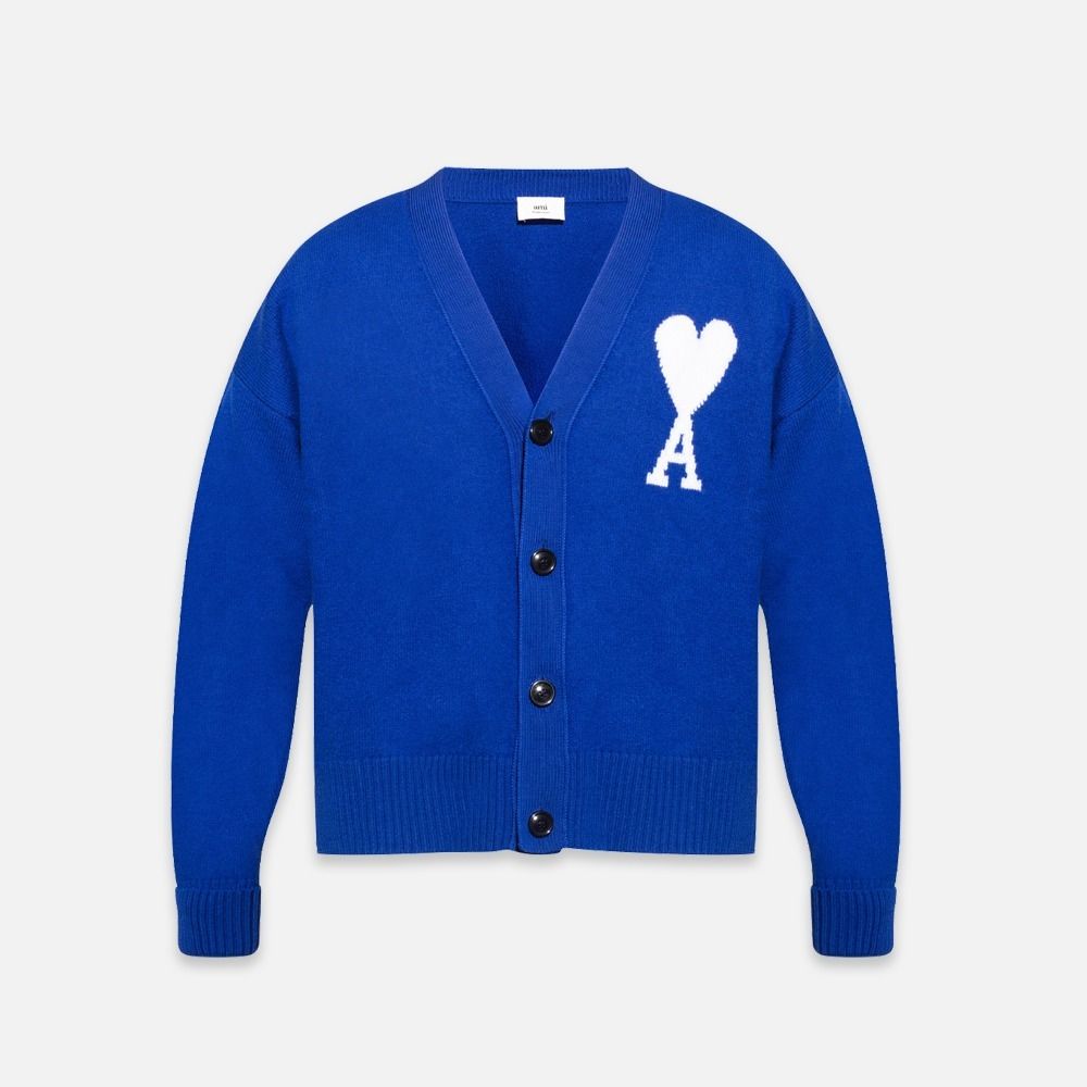 AMI PARIS｜アミパリ オーバーサイズ ウール カーディガン (AMI PARIS