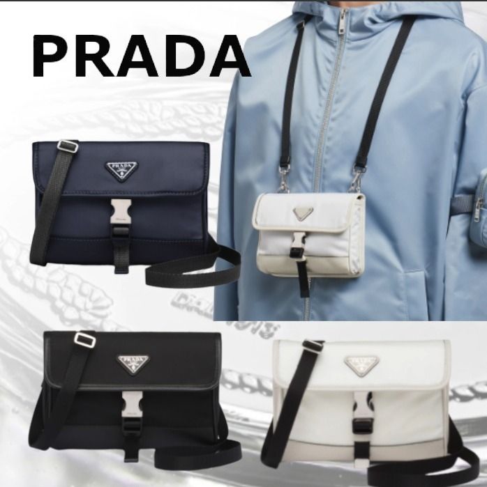 ☆PRADA☆Re Nylon xサフィアーノレザー スマートフォンケース (PRADA