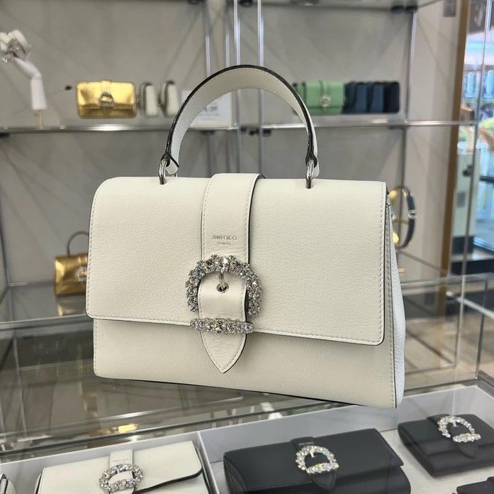 JIMMY CHOO ビジュークリスタル 2WAY トップハンドル (ラージ) (Jimmy