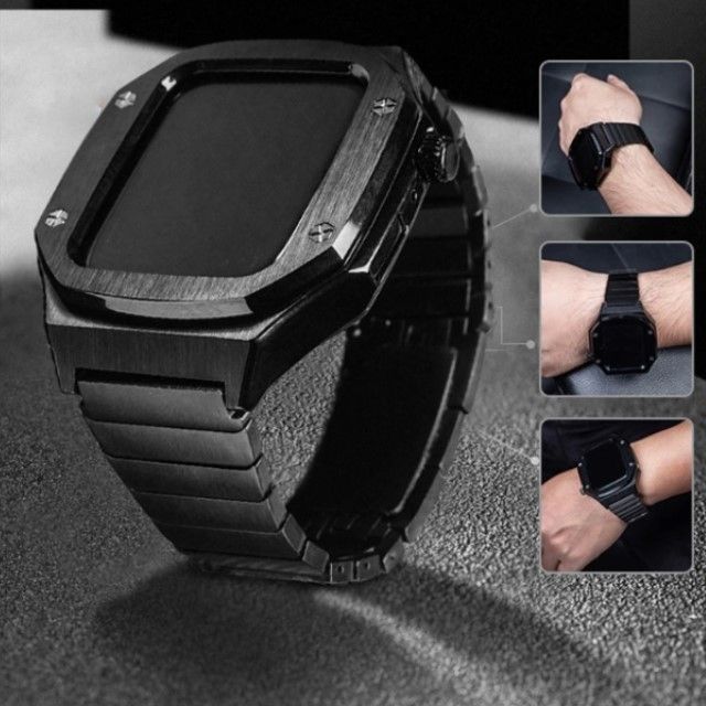 フルメタル ステンレススチール 高級感 アップルウォッチ セット