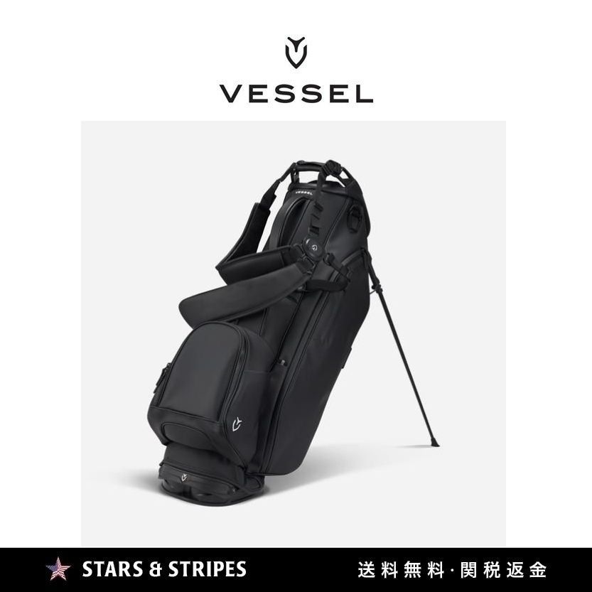 VESSEL】PLAYER III STAND ゴルフバッグ BLACK 14 Way Top (VESSEL