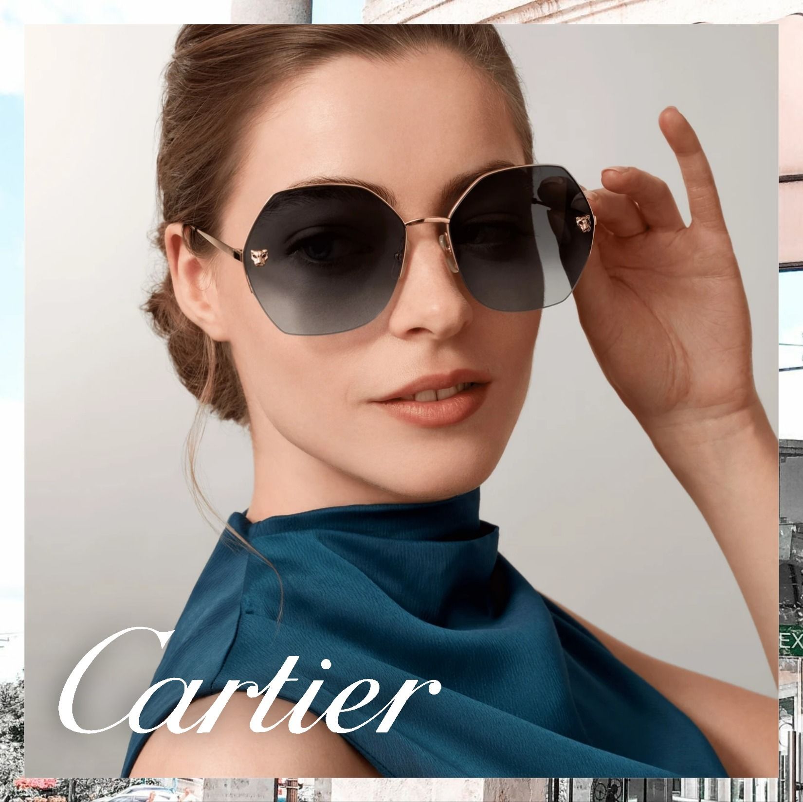 すぐ届く！ 【Cartier カルティエ】 パンテール ドゥ サングラス